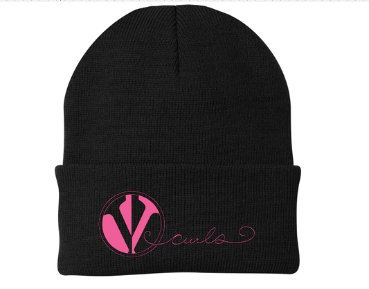 Beanie Hat ( hot pink letering)